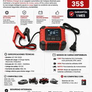 CARGADOR DE BATERÍA 12V / 6A - 100AMP Q7 NUEVOS EN CAJA!!! - Img 51293383