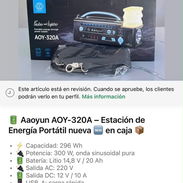 Estación de energía portátil Aaoyun AOY-320A 296Wh Nueva en caja - Img 57575447