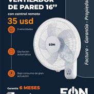 Ventilador de Pared Eon 16", $35 usd , con mando a distancia! - Img 56377878