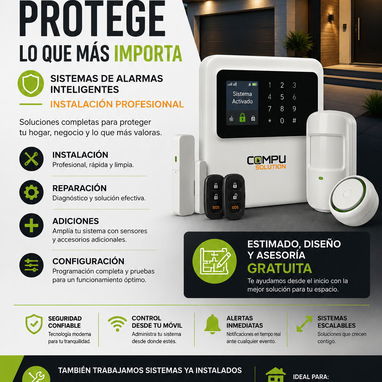 Sistema de alarma inteligente + montaje incluído + configuración. Trabajo limpio y profesional - Img 122123918
