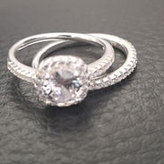 Anillos de compromiso de mujer plata 925 nuevos importados talla 6 - Img 56807461