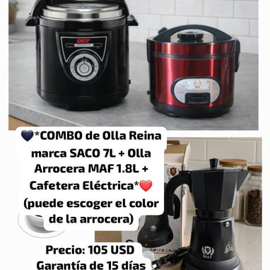 Combos de Arrocera y Ollas Reinas y de Arroceras+Ollas Reinas+Cafetera o Batidora - 5/6