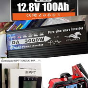 🛑 En la Habana 👇 💲780 USD. ♻️  KITS de RESPALDO ENERGÉTICO para tu 🏡.  🪫 Batería BUKNUWO de 12.8V 100Ah (1️⃣2️⃣8️⃣0 - Img 56081660