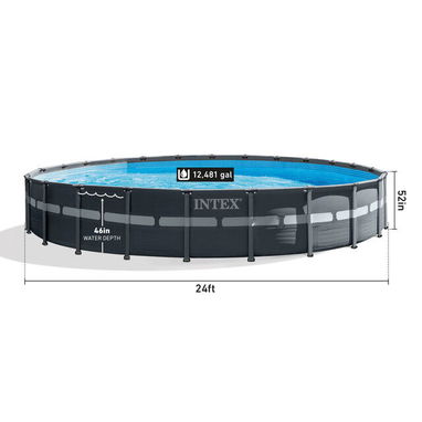 Piscina elevada Ultra XTR® Frame con bomba de filtro de arena – 24′ x 52″ - 3/10
