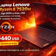 🚀 RYZEN 5 🚀 LAPTOP LENOVO RYZEN 5 7520U - 8/256 GB - 15" FHD TIPOC HDMI WIFI5. TL 54833699 - Img 54887800