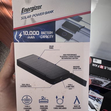 Powerbanks con panel solar de 10000mah nuevos sellados en caja viene con su cable y todo!!! - 2/2