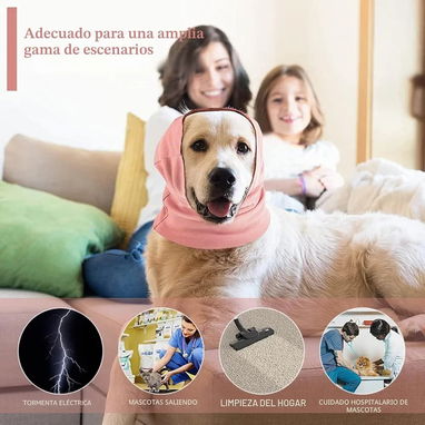 Protector de Orejas Antiestrés para Mascotas Talla M - 2/3