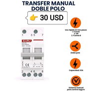 💥Transfer manual 2 Polos ⚡63A ⚡Ideal para sistemas de Energía - Img 57823377