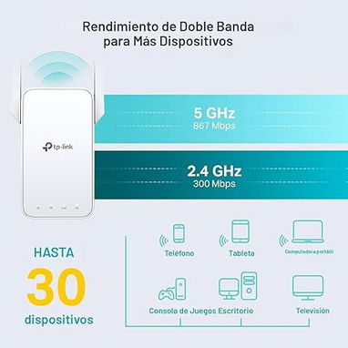 TP-Link Extensor (Repetidor) AC1200 Banda Dual 5GHz/2.4GHz - 2/4