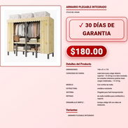 Closet Armario Metalico Plegable Grande Repisas Malla Cuba VPT-0194 - Img 57970361