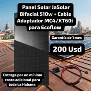 Panel Solar JaSolar Bifacial 510w + Cable Adaptador MC4/XT60i para Ecoflow, Garantía de 1 mes, Entrega por un mínimo cos - Img 57700877