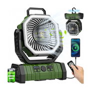 Ventilador portátil recargable Multper HY-12-FX para camping, con control remoto y luz LED - Img 56490470