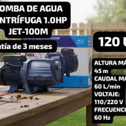 BOMBA DE AGUA CENTRÍFUGA 1.OHP JET-100M, Garantía de 3 meses, Entrega por un mínimo costo adicional de 1 Usd para toda L - Img 52660657