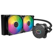 🎮 Disipador Líquido CoolerMaster MasterLiquid 240L Core ARGB Black 🎮 1750rpm🔹72cfm🔹27db🔹2xFan🔹240mm 📦0km - Img 53446700