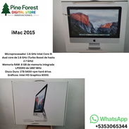 * iMac 2015 Microprocesador: 1.6 GHz Intel Core i5 dual core de 1.6 GHz (Turbo Boost de hasta 2.7 GHz) Memoria RAM: 8 GB - Img 56066836