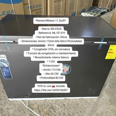 Neveras varias de : 4.2/6/7/10/11.2 pies y split Inverter 220v 1t - 2/6