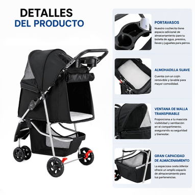 COCHE PLEGABLE PARA MASCOTAS - Img 126062894