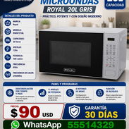 HORNO MICROONDAS ROYAL 20L GRIS, ENTREGA DE FACTURA PARA SU GARANTÍA. VARIEDAD DE MICROWAVE Y HORNOS ELÉCTRICOS - Img 57110780