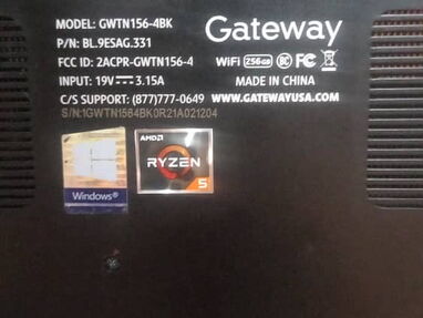 laptop gateway ryzen 5 3450u con detalle vendo o cambio!! - Img 62426238