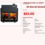 FREIDORA DE AIRE 4.2L SANKEY VPT#-0140 - Img 55220228
