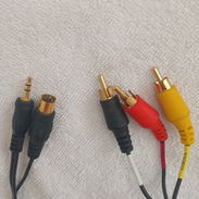 Cable Adaptador de S-VIDEO a RCA (Video) y Miniplug estereo a 2 RCA (Audio). PUNTAS DE COBRE.. - Img 51311601
