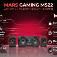 🦅🏛️Bocinas Mars Gaming 2.2 RGB (35W) — 💲50 USD🗡️ - Img 56897481