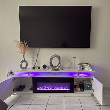 Chimenea eléctrica con armario - 2/3