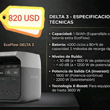 Se venden Ecoflow, panel solar y combos, somos de la Habana. Contactar al WhatsApp 51170866. - Img 122450391
