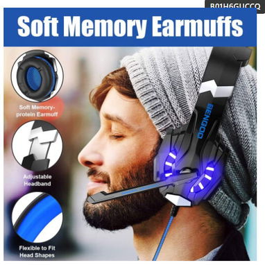 Audifonos BENGOO PRO GAMING HEADSET G9000 - 3/6