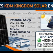 Paneles solares marca KDM Kingdom Solar de 640W bifaciales monocristalinos tipo N - Img 55726407