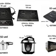 Cocinas inducción  doble  y simple  , microondas,  olla reina y de presion - Img 49168933
