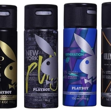 DESODORANTE CORPORAL PLAYBOY EN SPRAY PARA MUJER  Y HOMBRE 150 ML - Img 87007451