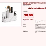 Organizador de Artículos de Tocador: Durabilidad en Plástico PP VPT#-0227 - Img 55436870