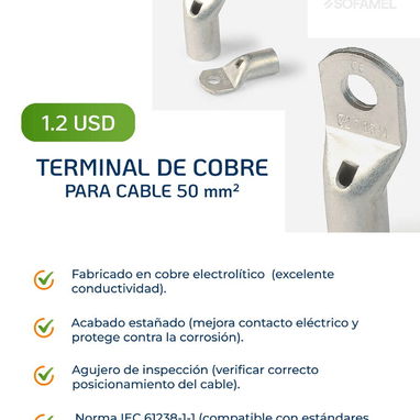 Inversores DEYE y Baterías DEYE, Pica de Tierra, Breaker ABB, Conectores de Cobre, Alarmas, barras, - 5/8