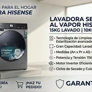 Vendo LAVADORA SECADORA AL VAPOR HISENSE - Img 57847362