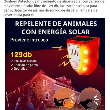 Alarma Sonora y Luminosa Para Proteger Instalaciones de Paneles Solares Precio: 60 USD - 6/6