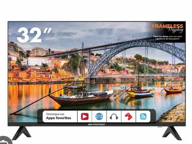 Smart tv 32 pulgadas nuevo en caja 📦 con accesorios 2 mandos una base para ponerlo e la pared y con miles d canales gra - Img 66274215