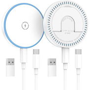 Cargador Inalámbrico Magnético 2 en 1 + Cable USB-C (t) - Img 57664139