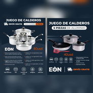 👋Juego de Cazuelas,  $40 y 80 Usd, para todo tipo de Fuego✨️ - Img 51996729