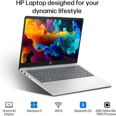 📞53884600.🎇 HP Laptop con pantalla HD de 14 pulgadas🎇 Mensajería disponible.🚴 - Img 120119035