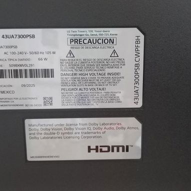 TV LG 43" 43UA7300PSB 4K UHD 3 HDMI eARC - Img 126753448
