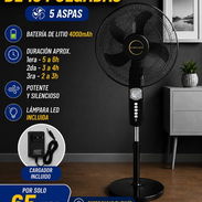Ventilador recargable 5 aspas - Img 57061665