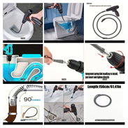 Kit de Serpiente de Drenaje para Taladro. ¡Destapa tuberías como profesional! NO incluye taladro. - Img 57277558