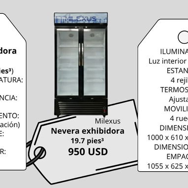 Nevera exhibidora 19.7 pies³ - Img 124225590