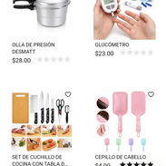 Olla de presión, glucómetro, cepillo de cabello y set de cuchillo con tabla. voy pa ti ✅️ - Img 57159716
