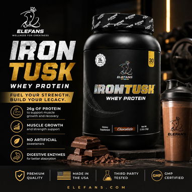Whey Protein IRONTUSK Elefans – 26g de Proteína | Sabor Chocolate - 5/5