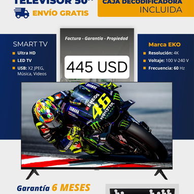 Televisores de "32,43,50 y 55" Pulgadas - 3/4
