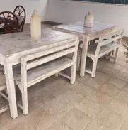 Se Venden 2 Juegos De Mesa De Madera Para Exterior En Diez De Octubre ...