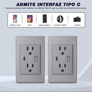 Tomacorrientes con usb y tipo c nuevos 58868925 wasap - Img 56819614