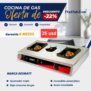 Cocina de gas quemador triple - Img 55567603